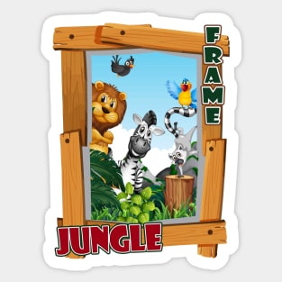 The Jungle Frame Sticker